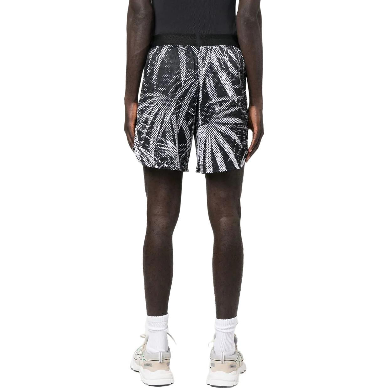 Image of Men's adidas Pattern Printing Straight Shorts Black HB6519