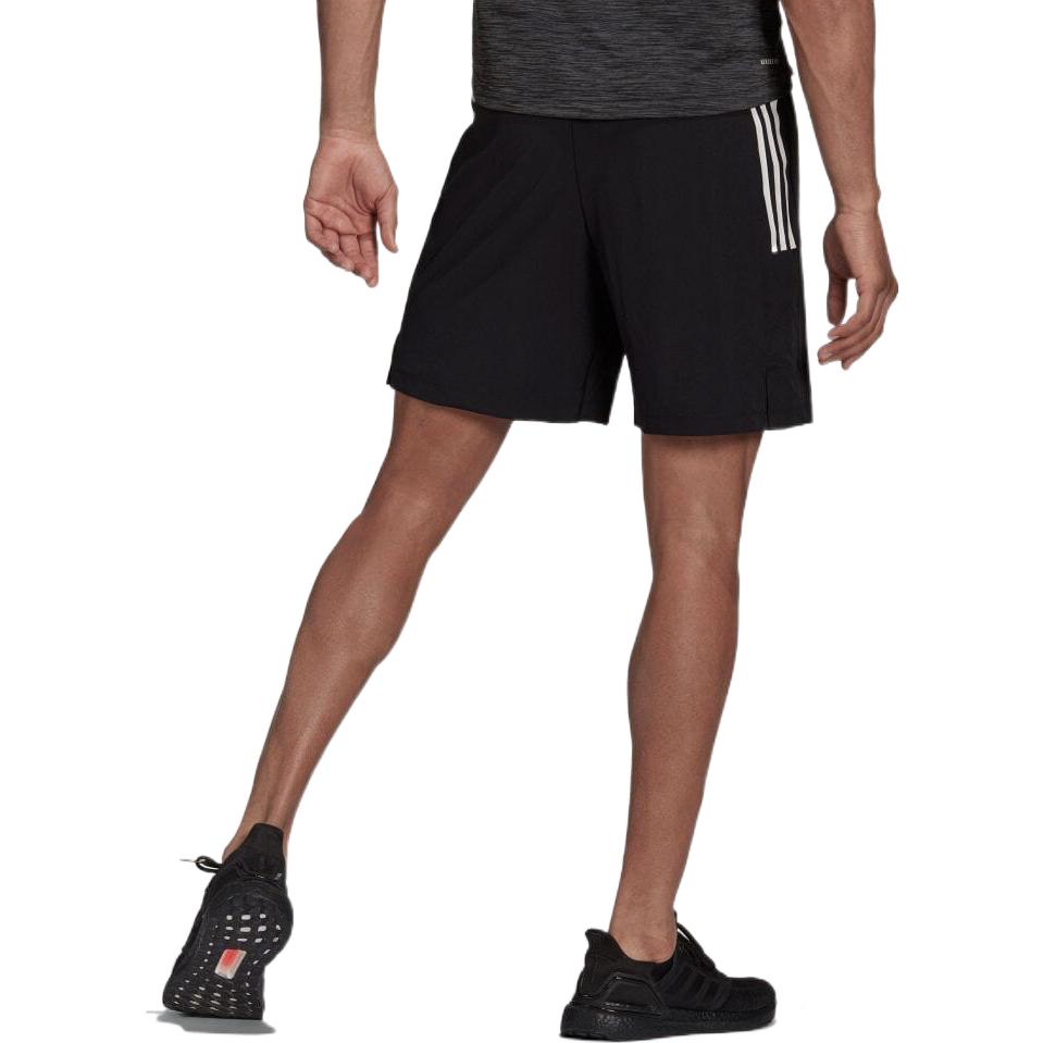 Men's adidas Stripe Logo Printing Casual Straight Shorts Japanese Version Black