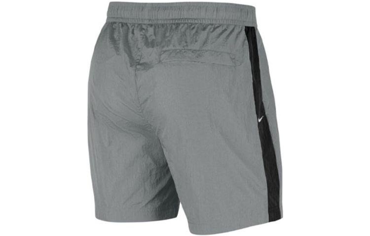 Image of Men's Nike Alphabet Printing Elastic Waistband Straight Sports Shorts Gray CJ490