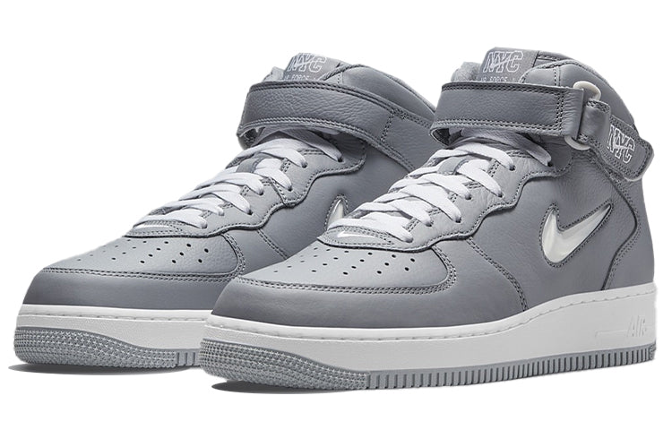 Image of Nike Air Force 1 Mid Jewel QS 'NYC - Cool Grey' DH5622-001