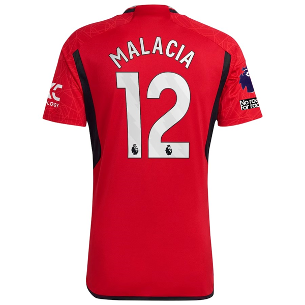 Image of adidas Manchester United Tyrell Malacia Home Jersey 23/24 w/ EPL + No Room For R