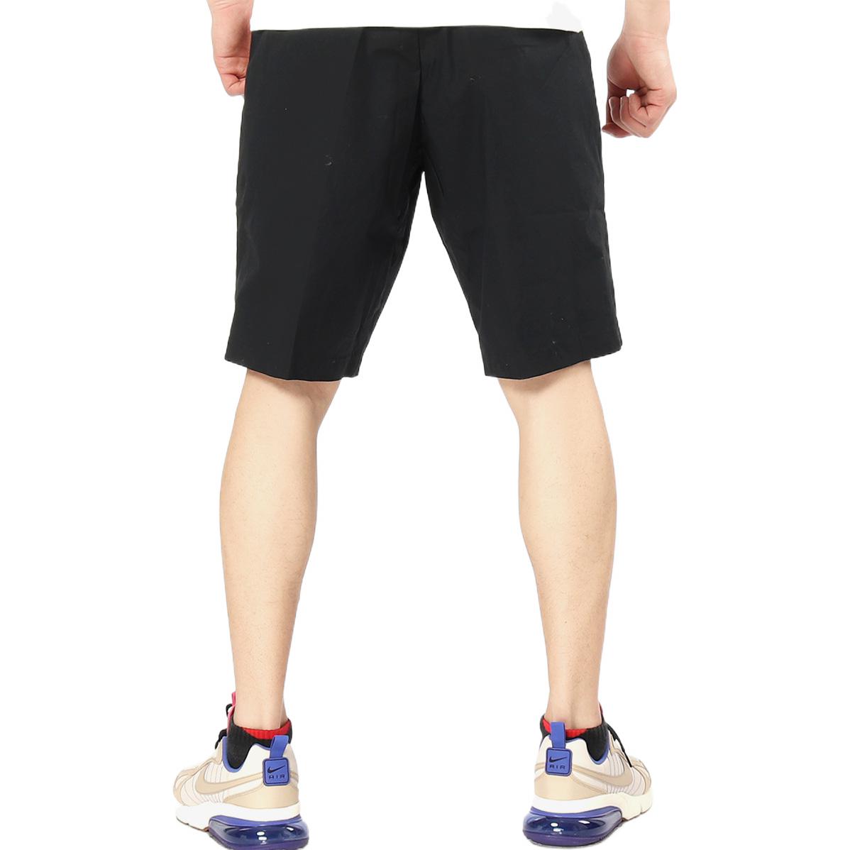 Image of Men's Air Jordan Printing Logo Solid Color Straight Shorts Black 914421-010