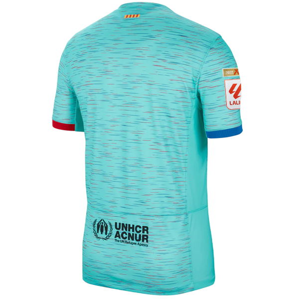 Nike Barcelona Third Jersey w/ La Liga Champion Patches 23/24 (Light Aqua/Royal