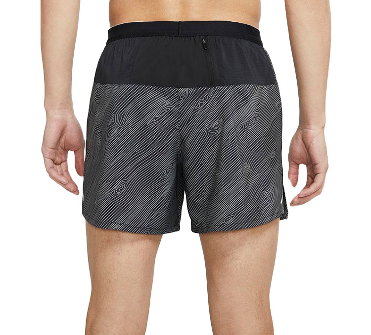Image of Nike Flex Stride 5 Trail Dri-FIT Pattern Running Shorts Black Red Blackred CQ795