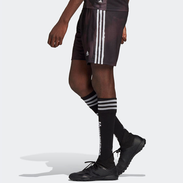 adidas Logo Elastic Waistband Stripe Straight Shorts Colorblock GJ9097