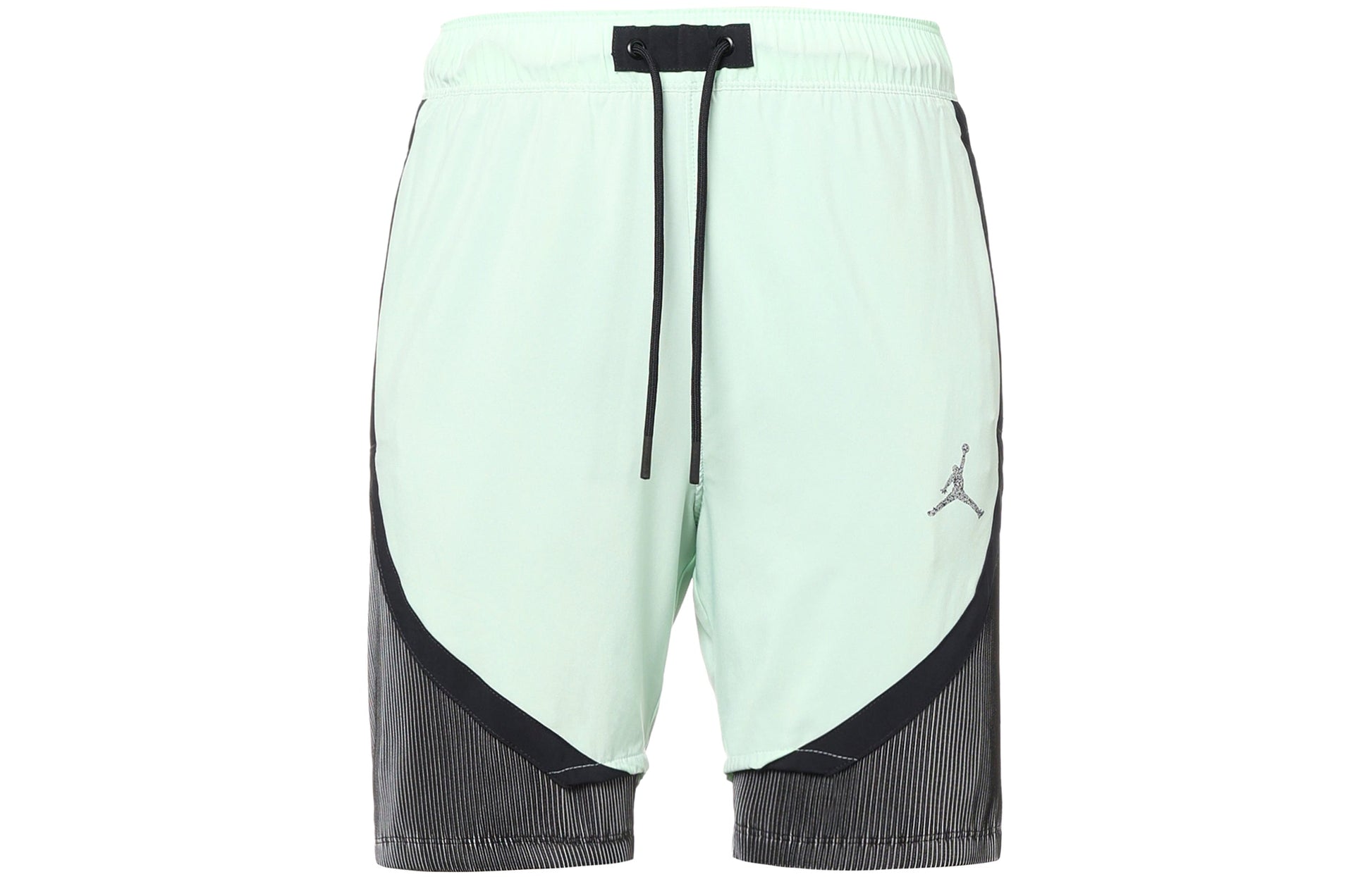 Men's Air Jordan Logo Micro Mark Lacing Colorblock Casual Shorts Mint Green DM18