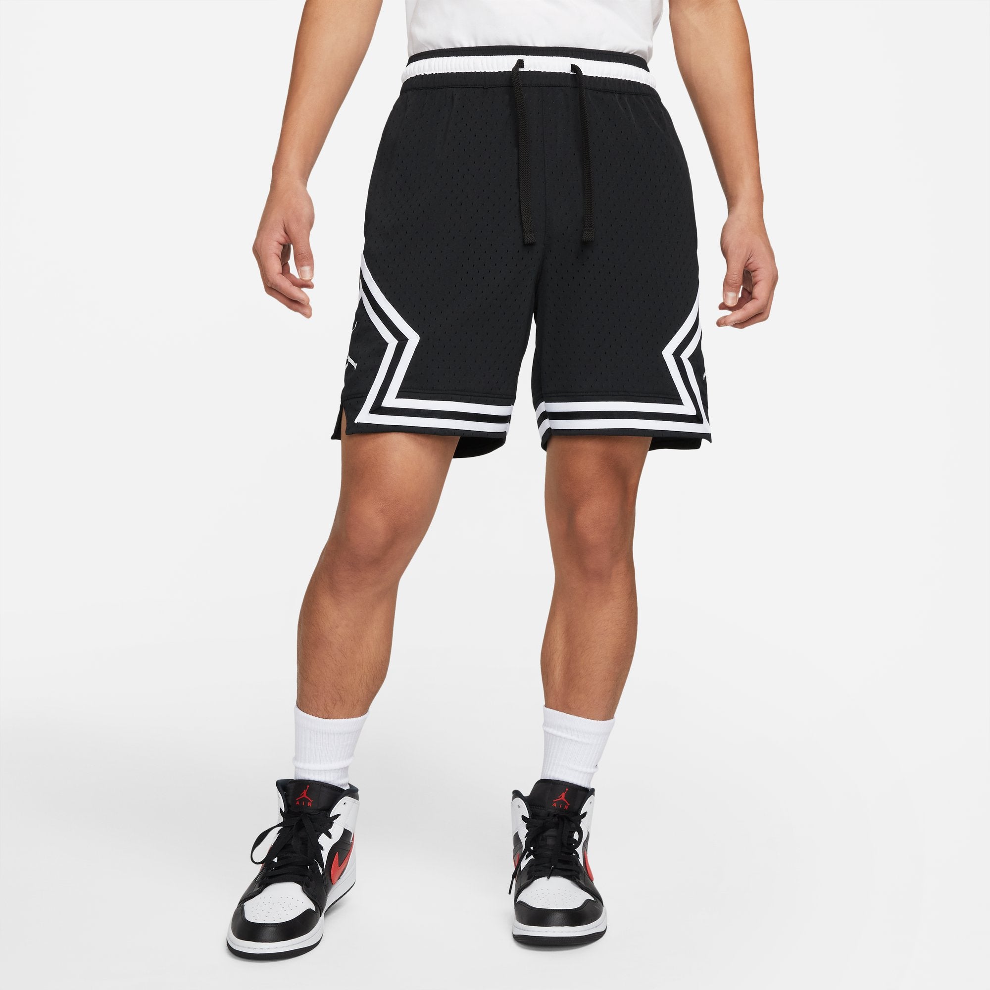 Men's Air Jordan Sport Dri-fit Stripe Casual Breathable Basketball Sports Shorts