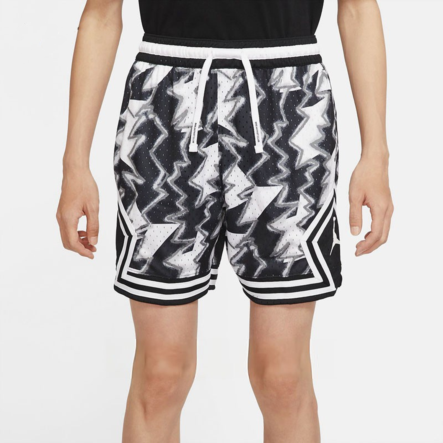 Image of Air Jordan Dri-FIT Sport Diamond Shorts 'Black White' DQ7335-100