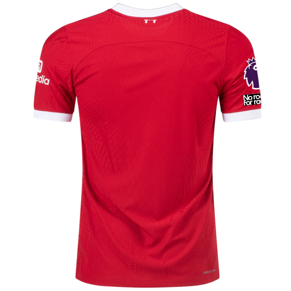 Image of Nike Liverpool Authentic Vaporknit Match Home Jersey w/ EPL + No Room For Racism