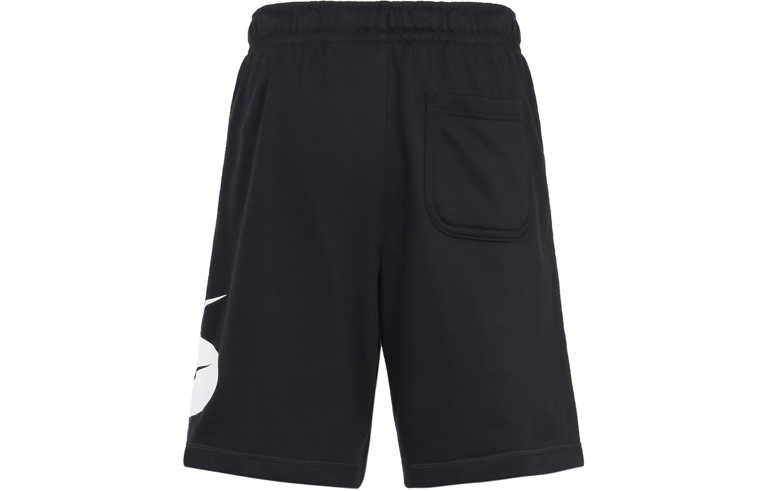 Image of Nike Sportswear Contrasting Colors Logo Loose Lacing Casual Shorts Black DM5488-