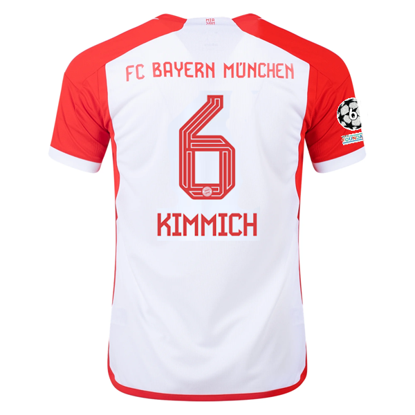 Image of adidas Bayern Munich Joshua Kimmich Home Jersey 23/24 w/ Champions League Patche