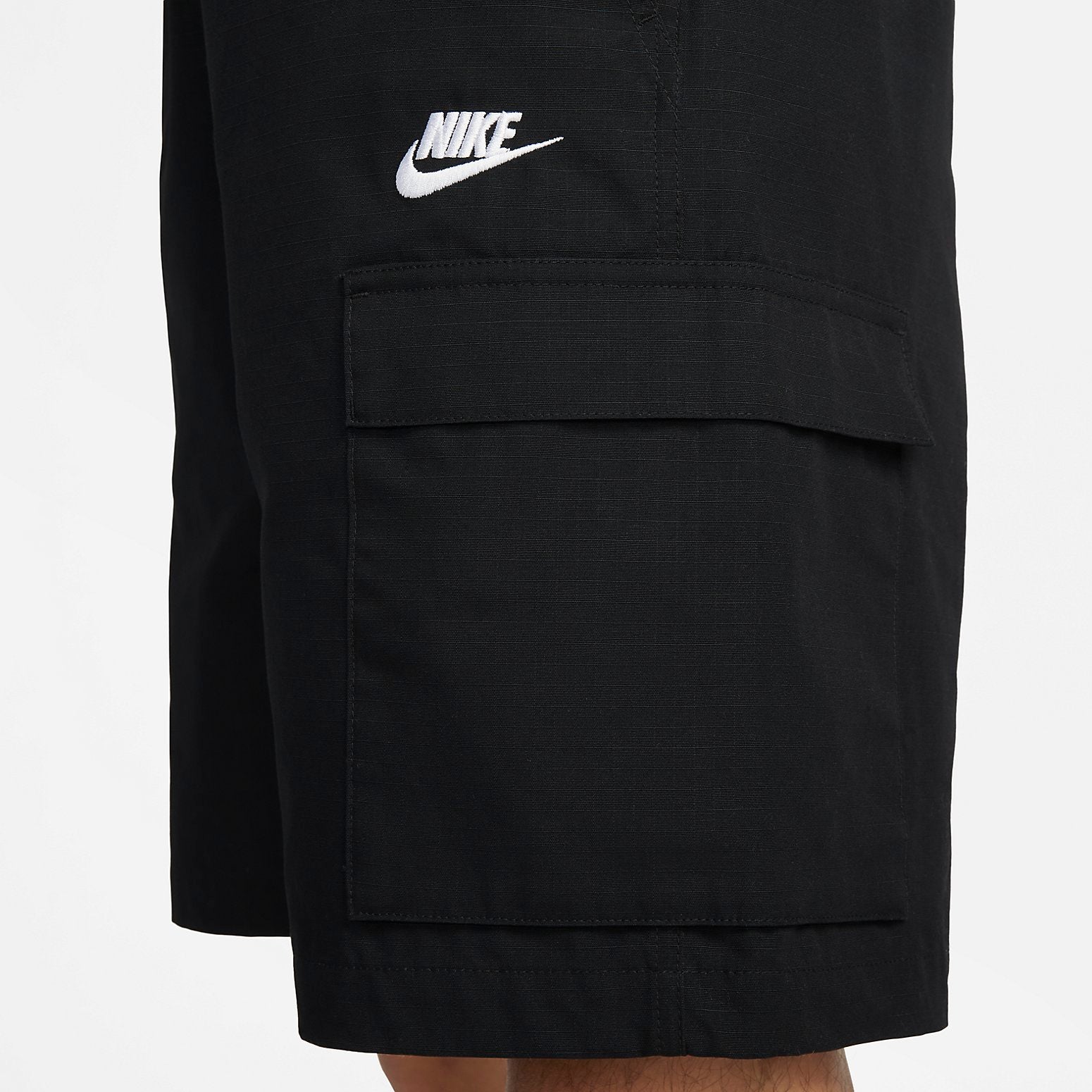 Image of Nike Club Woven Cargo Shorts 'Black' FB1247-010