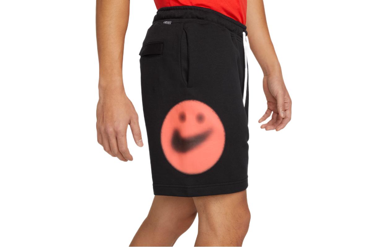 Image of Men's Nike Logo Printing Breathable Sports Shorts Black DN4420-010