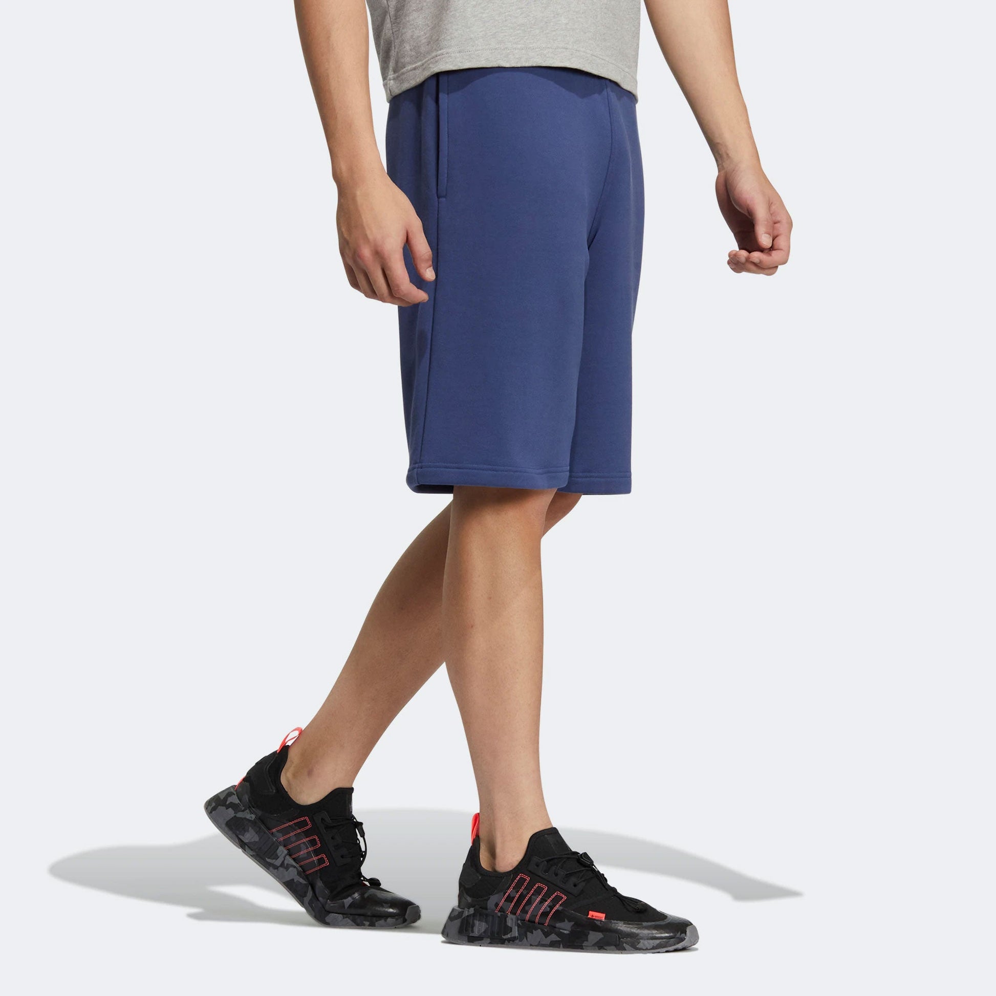 Men's adidas originals Solid Color Alphabet Printing Casual Sports Shorts Blue H