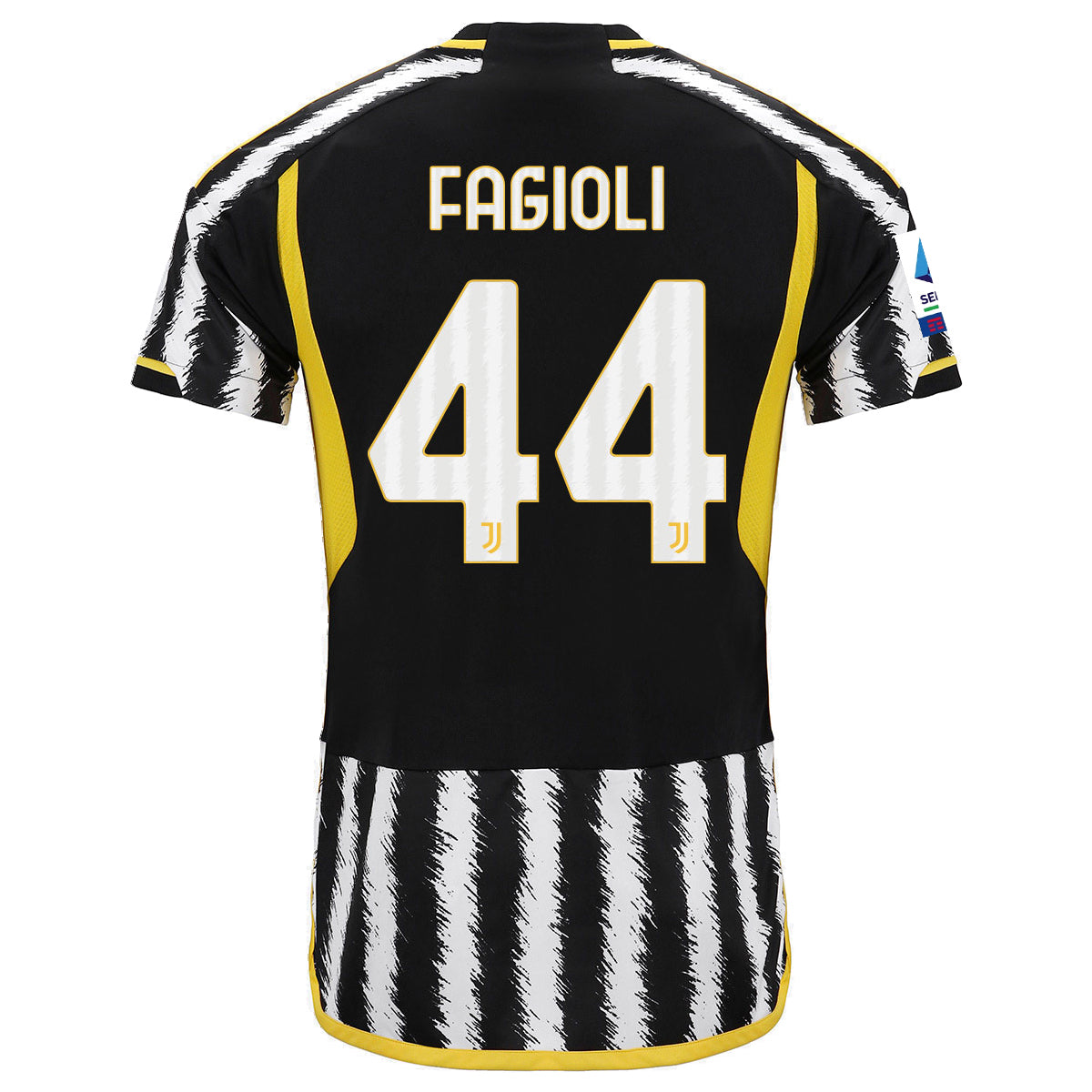 Image of adidas Fagioli Juventus Home Jersey w/ Serie A Patch 23/24 (Black/White)