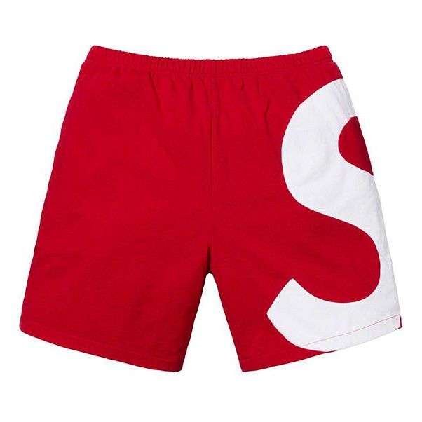 Image of Supreme SS19 S Logo Short Side S logo Shorts Unisex Red SUP-SS19-10385
