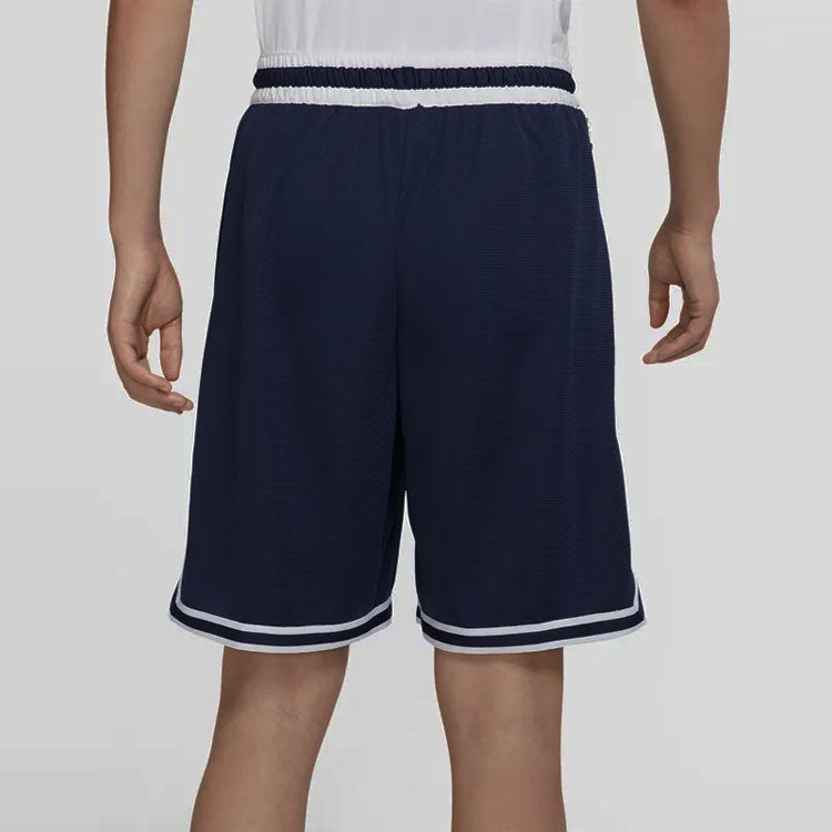 Men's Nike Dri-Fit DNA Logo Printing Stripe Drawstring Lacing Sports Shorts Deep