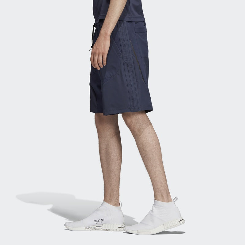 adidas originals Short Splicing Knit Sports Shorts Blue DV1996