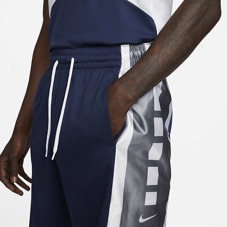 Image of Nike Dri-fit Elite Basketball Shorts 'Midnight Navy White' DH7142-411
