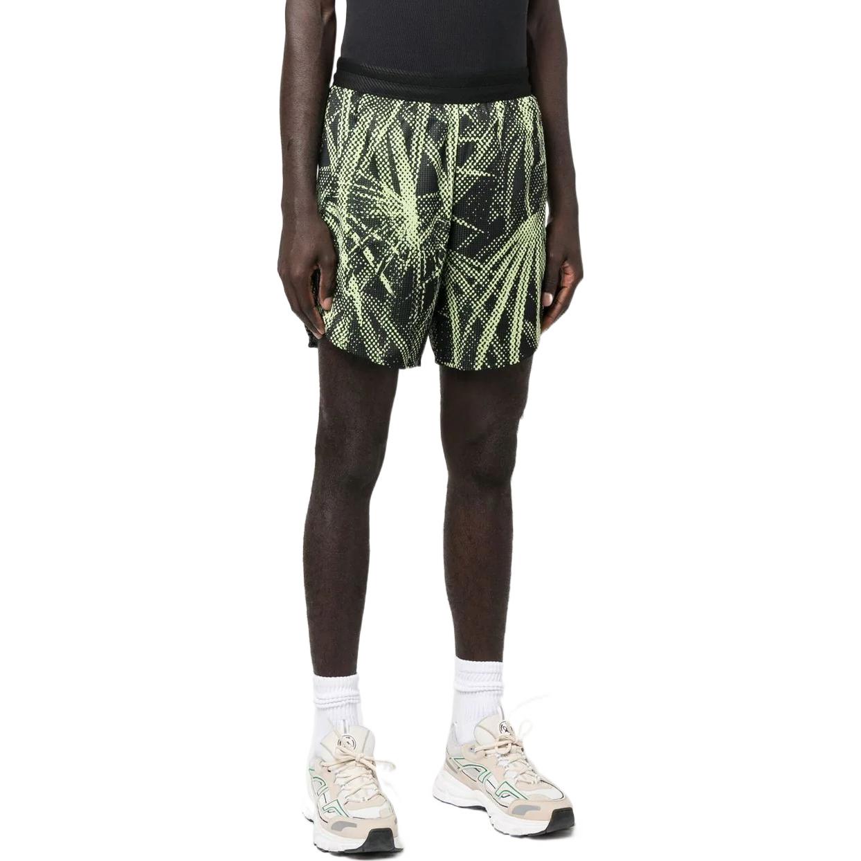 Image of Men's adidas Full Print Pattern Straight Shorts Black HC4259