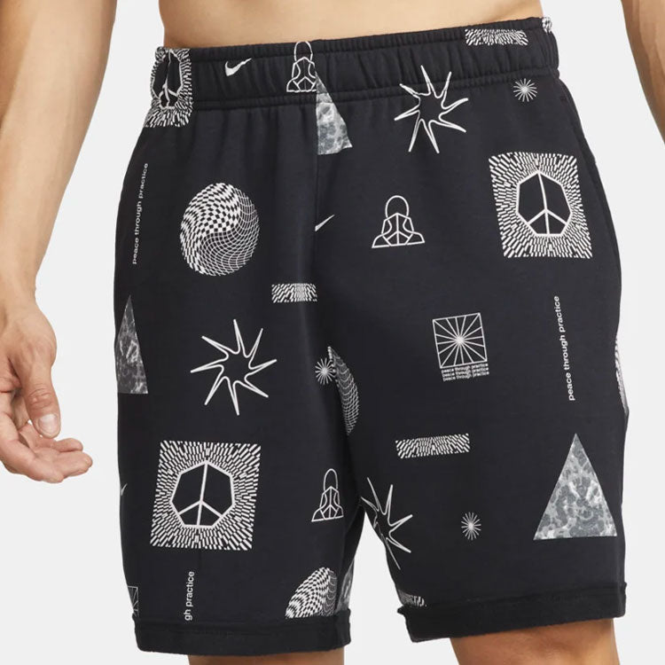 Image of Men's Nike Printing Full Print Straight Shorts Black DM6547-010