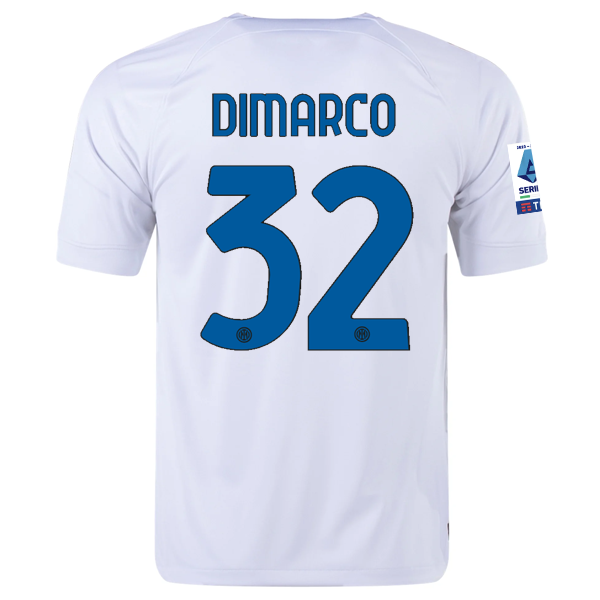 Nike Inter Milan Federico Dimarco Away Jersey w/ Series A + Copa Italia Patches