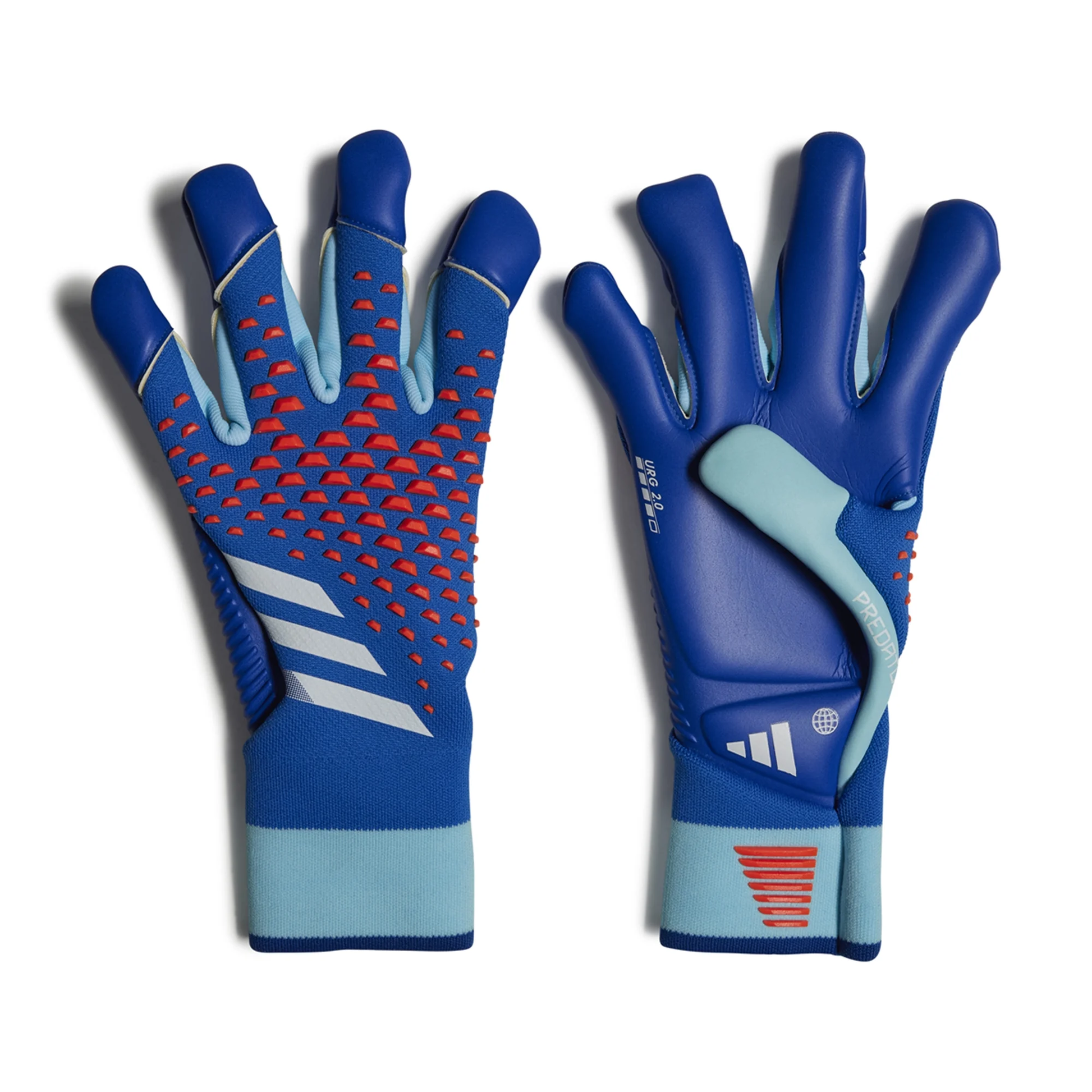 Adidas Predator Glove Pro Hybrid Goalkeeper Gloves (Bright Royal/Bliss Blue)