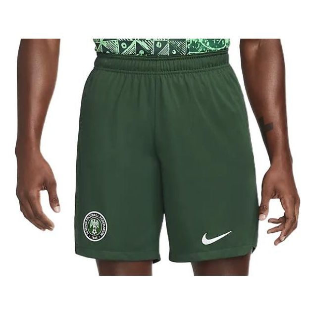 Image of Nike Nigeria 2022/23 Stadium Home/Away Football Shorts 'Green' DN0736-397