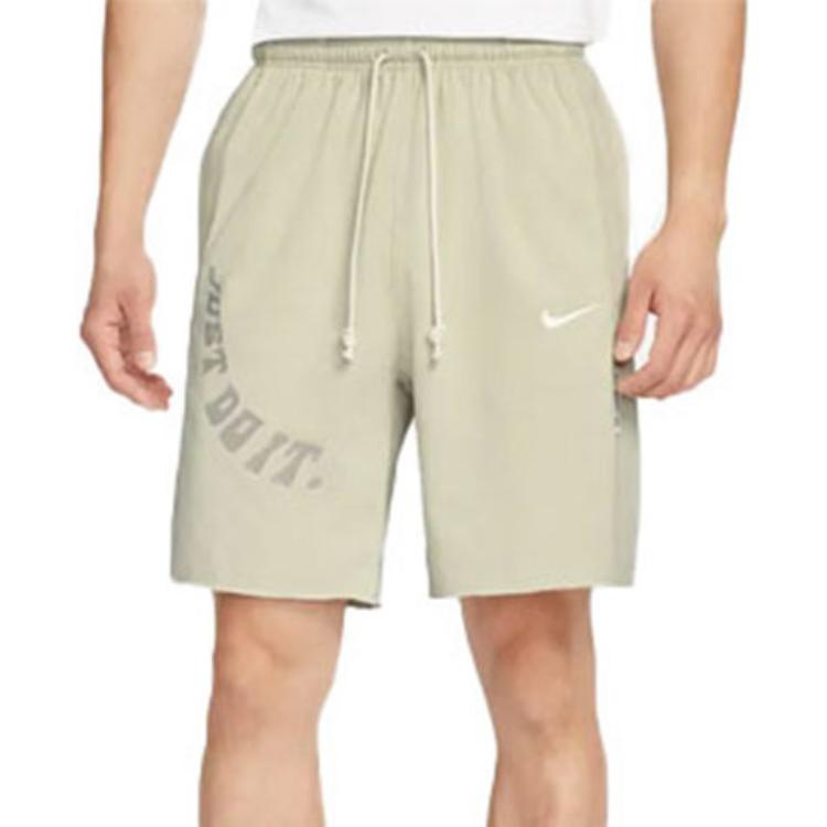 Image of Men's Nike Logo Embroidered Alphabet Printing Elastic Waistband Straight Casual
