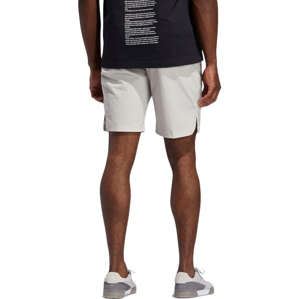 Image of Men's adidas Solid Color Logo Straight Casual Shorts Japanese Version White GL24