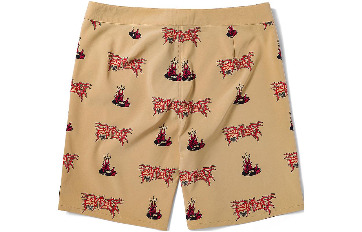 Image of Vans x OKEH Record Shorts 'Brown' VN000FTWCGU