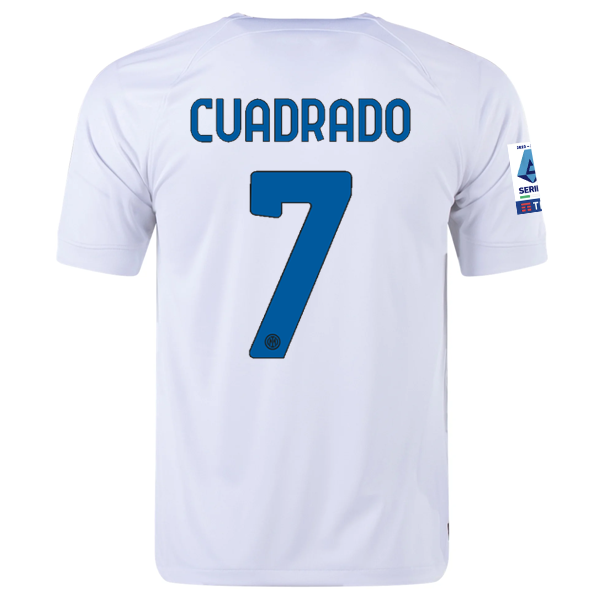 Nike Inter Milan Juan Cuadrado Away Jersey w/ Series A + Copa Italia Patches 23/
