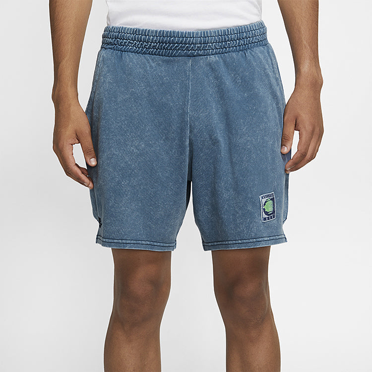 Nike Sportswear Knit Washed Shorts Blue CV4356-442