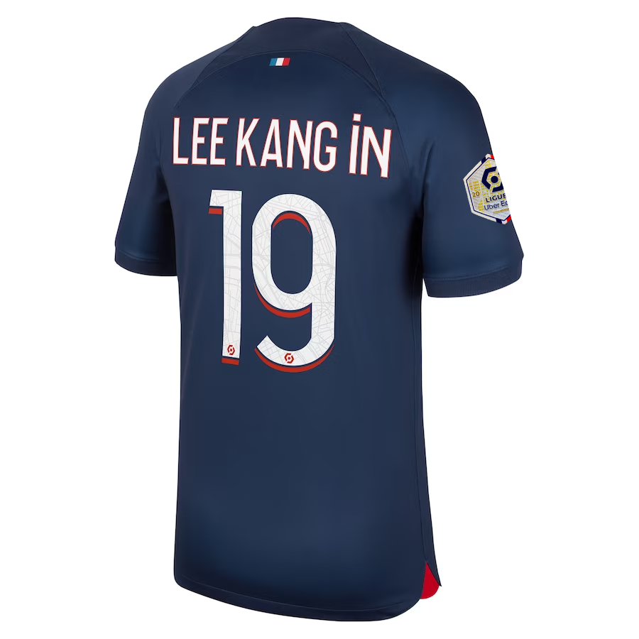 Nike Paris Saint-Germain Lee Kang-in Home Jersey w/ Ligue 1 Champions Patch 23/2