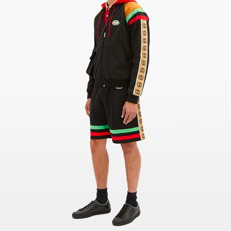 Image of GUCCI GG Stripe Shorts 'Black' 625344-XJCNQ-1082