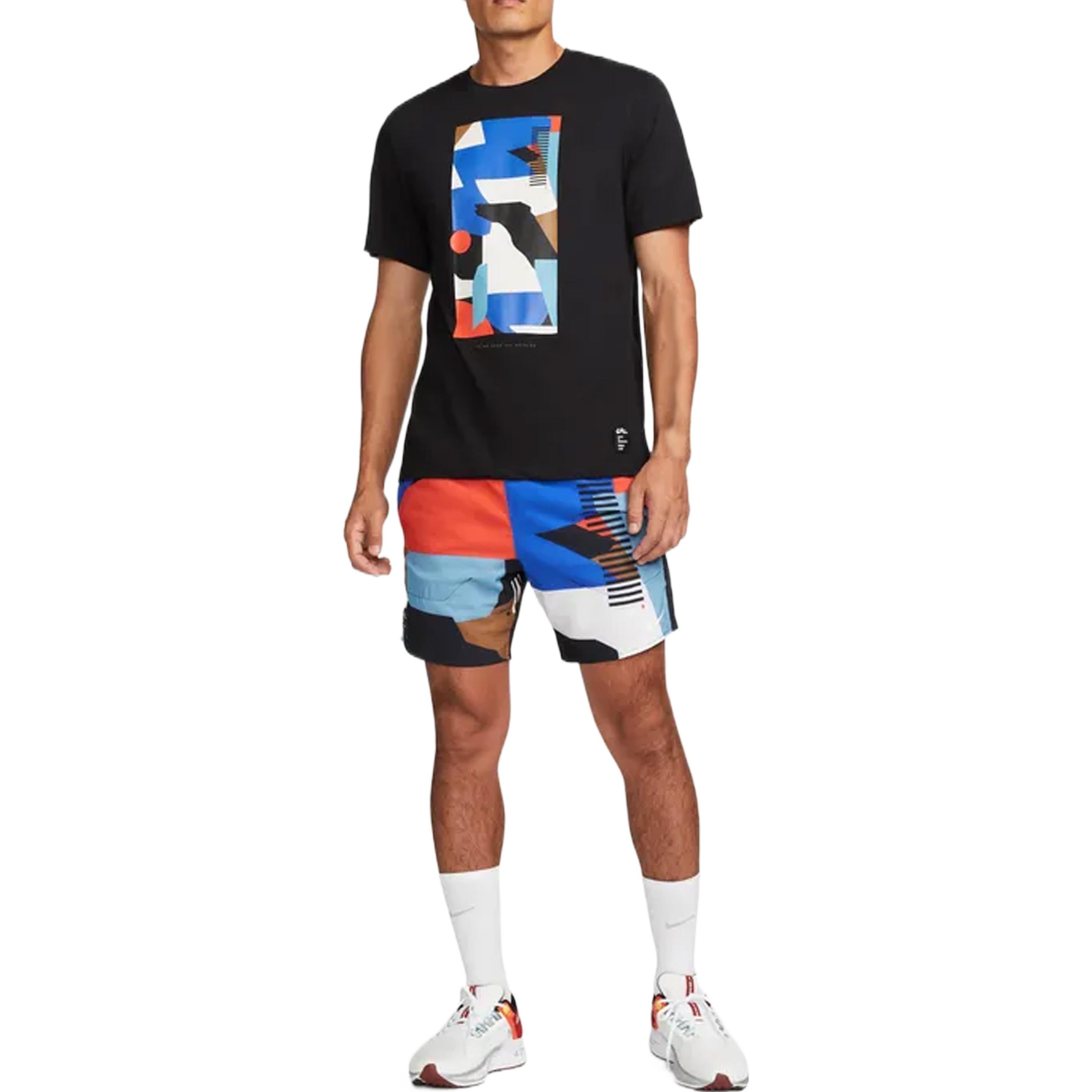 Image of Nike Dri-FIT Stride A.I.R. Hola Lou 7' Brief-Lined Running Shorts 'Black' DQ4764