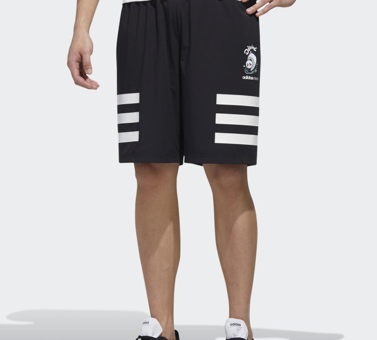 Image of adidas neo M Pnda 3S Shrt Sports Shorts Black GK1549