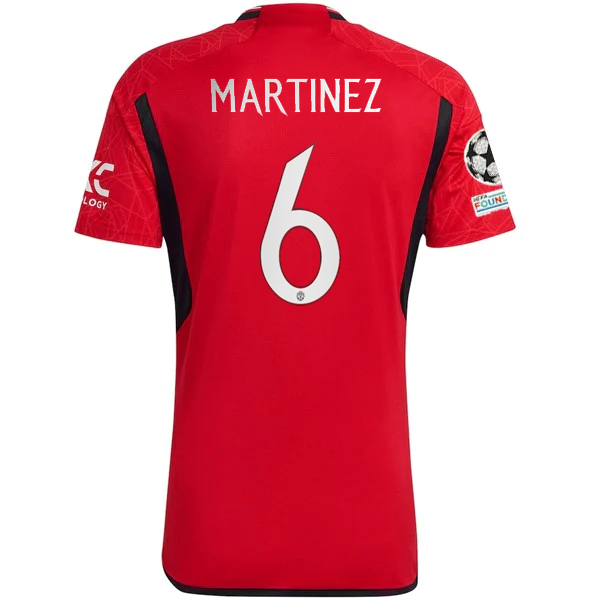 Image of adidas Manchester United Lisandro Martinez Home Jersey 23/24 w/ Champions League
