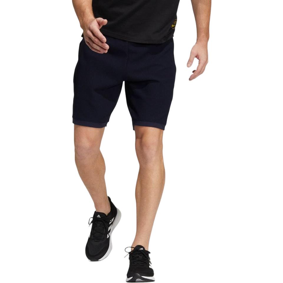 adidas Solid Color Straight Casual Sports Shorts Navy Blue HD0006