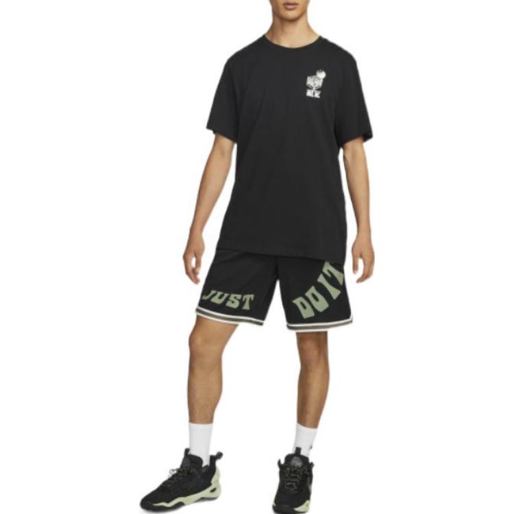 Men's Nike Brand Logo Alphabet Printing Pattern Drawstring Elastic Waistband Bas