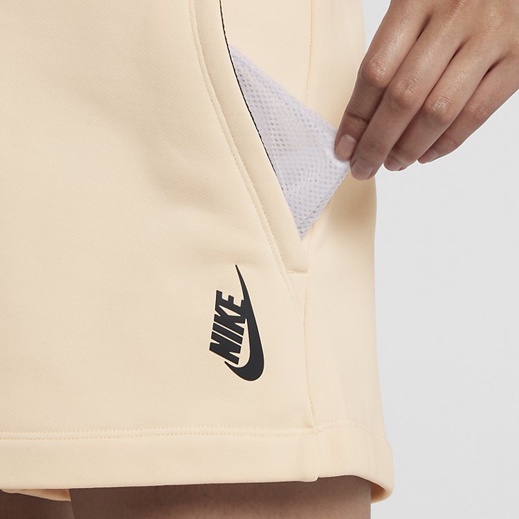 Image of (WMNS) Nike NRG Fleece Short 'Tan'  923851-838