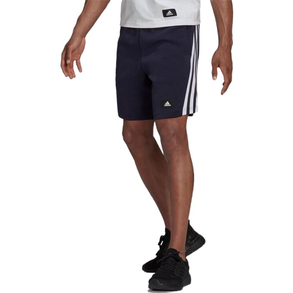 Image of adidas Gerade Shorts mit einfarbigen Seitenstreifen und japanischer Version für Herren, Blau, H4651