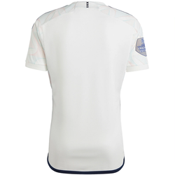 Image of adidas Ajax Away Jersey w/ Eredivise League Patch 23/24 (Core White)