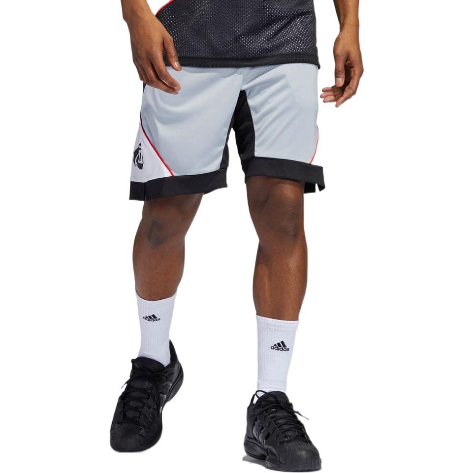 Image of Men's adidas Colorblock Casual Straight Shorts Japanese Version White HB5447