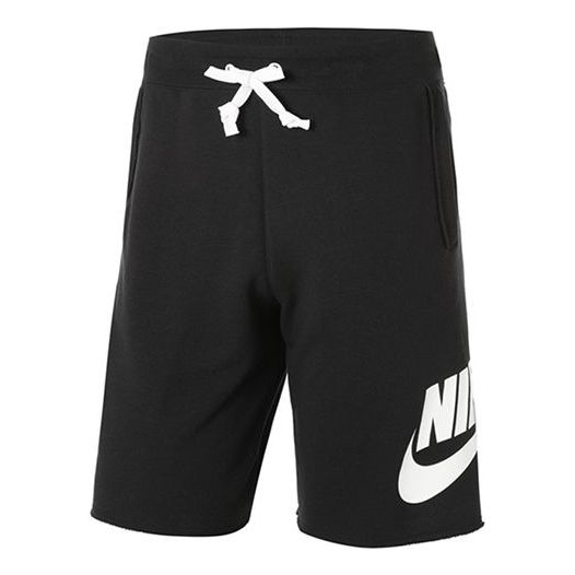 Image of Men's Nike Lacing Breathable Logo Sports Shorts Black DM6817-010