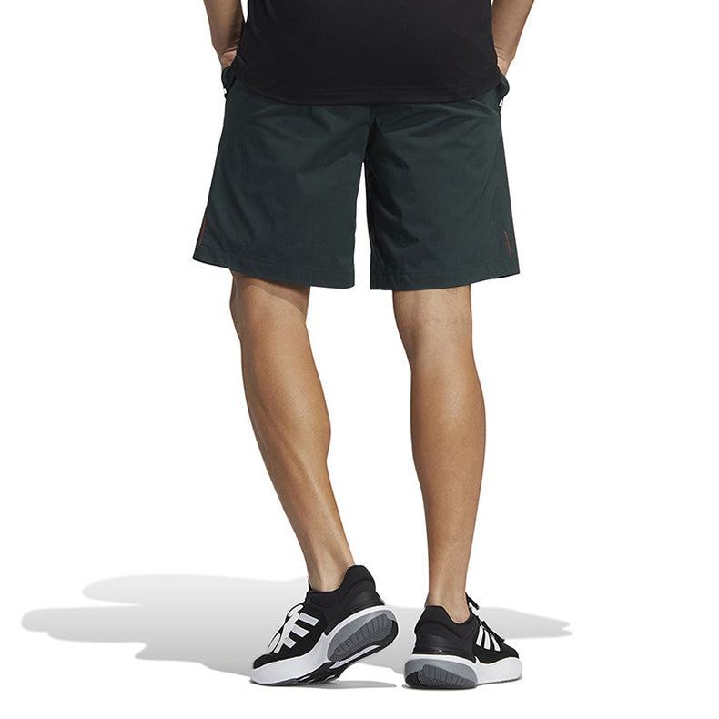 Image of Men's adidas Logo Printing Woven Thin Breathable Sports Shorts Green HM2973