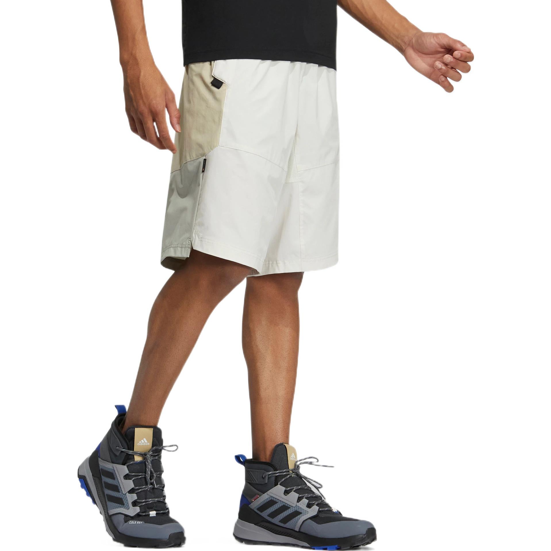 Men's adidas Terrex Colorblock Straight Outdoor Sports Shorts White HI3035