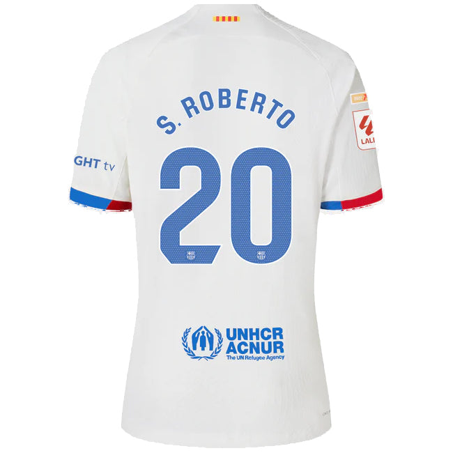 Nike Barcelona Sergi Roberto Authentic Match Away Jersey 23/24 w/ LaLiga Patches