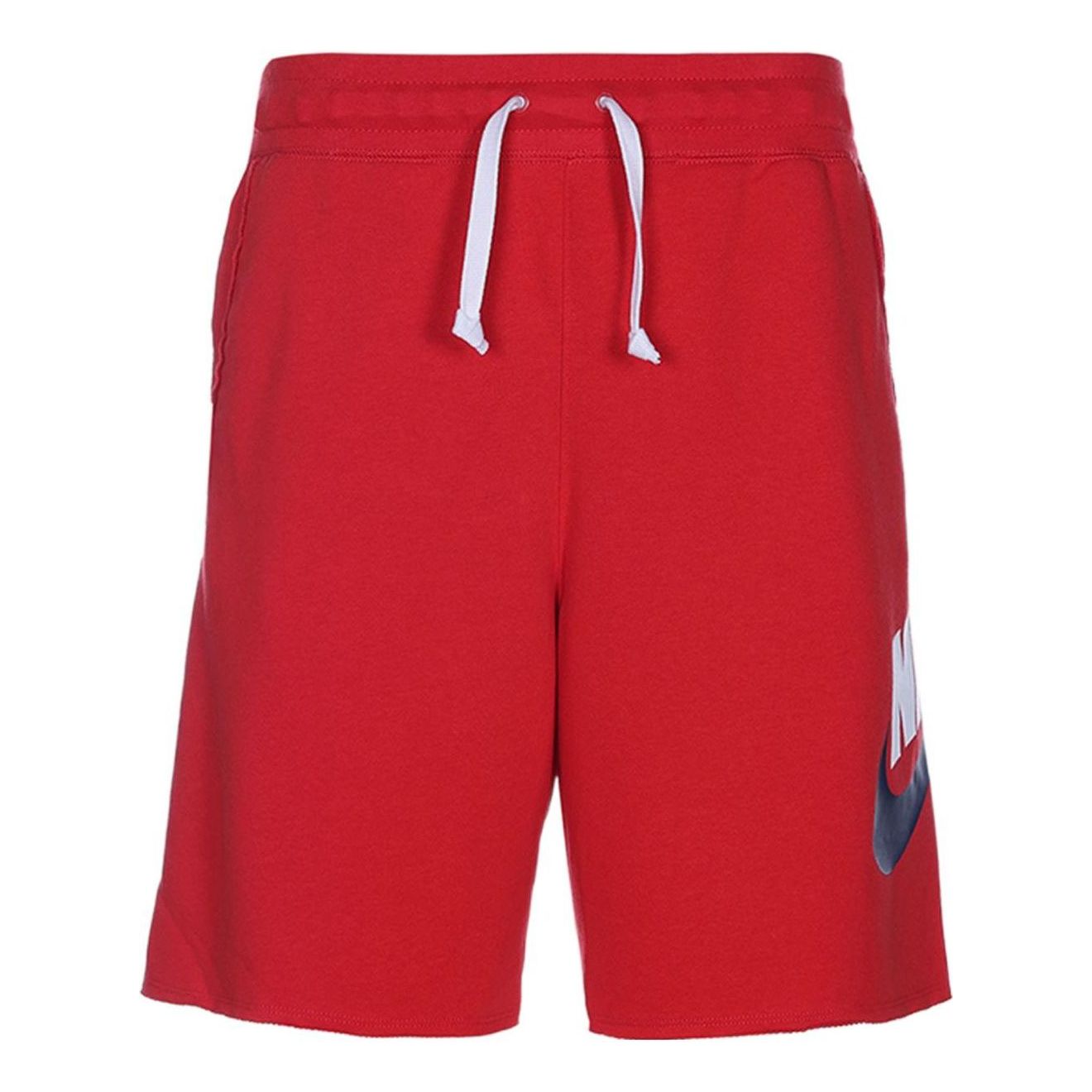 Image of Nike Swoosh-Logo-Shorts „Rot“ AR2376-659