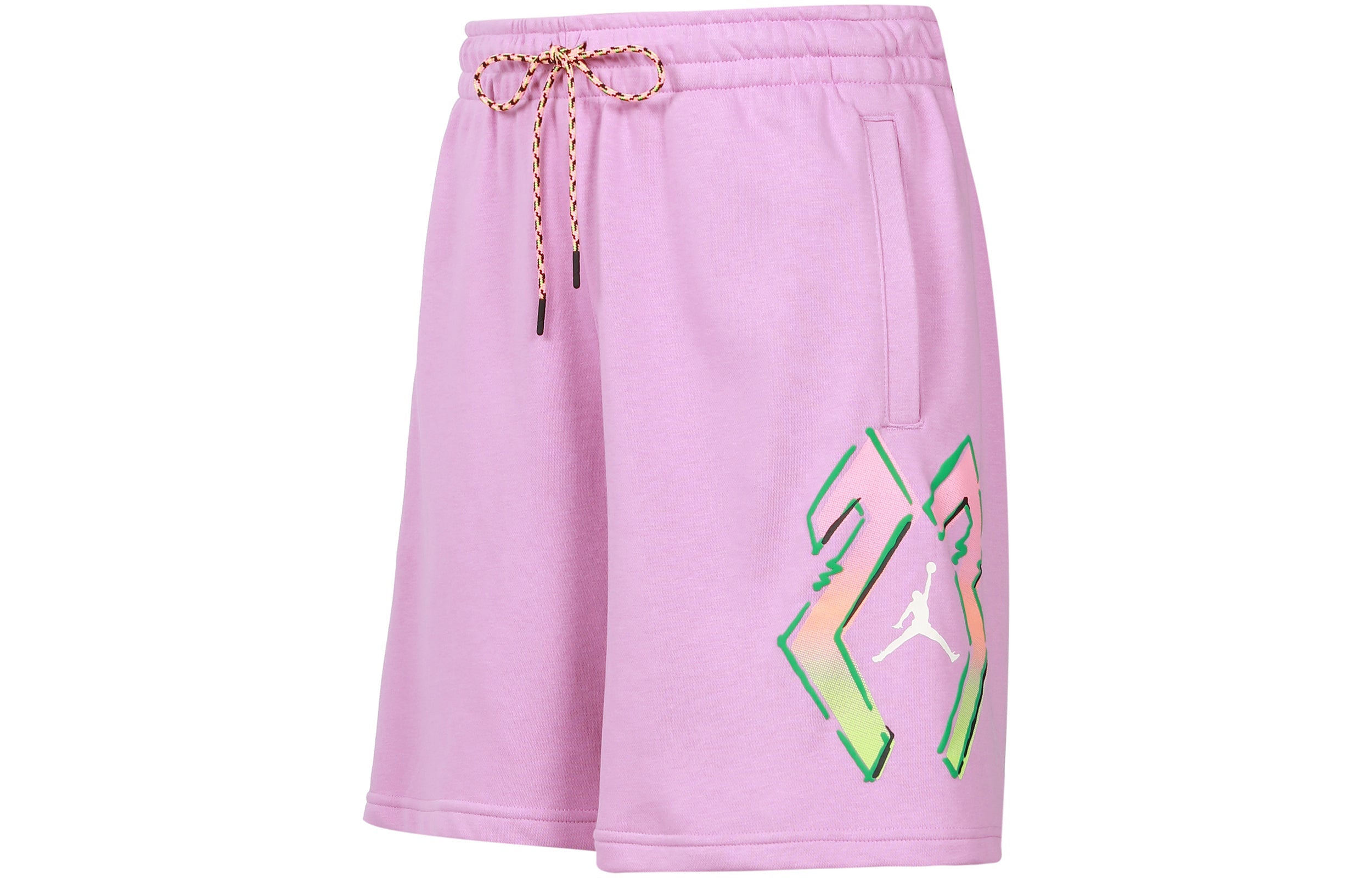 Image of Jordan Alphabet Pattern  Straight Shorts Men's Purple CZ4848-591